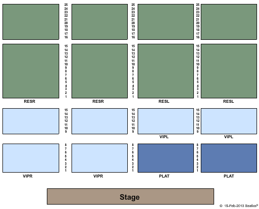 Outdoor Amphitheater At Lucky Star Casino - Concho End Stage Seating Chart