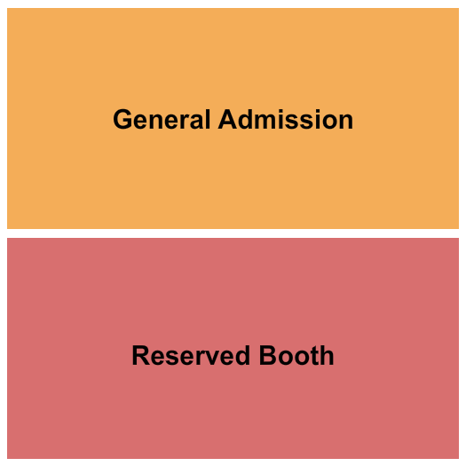 Lulu's Downstairs GA/Reserved Seating Chart