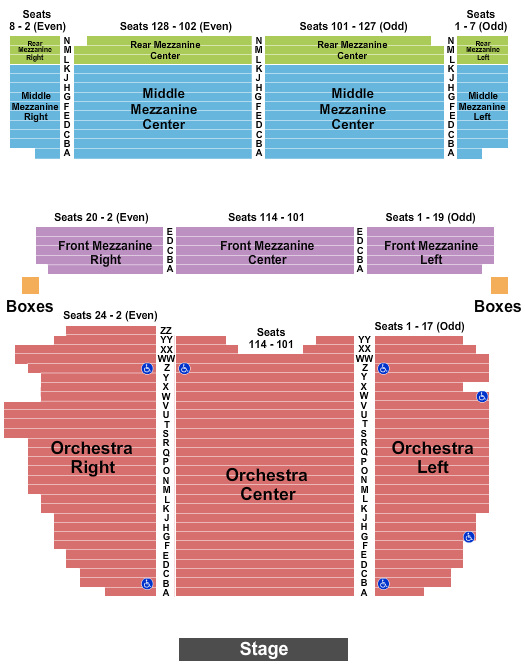 Luntfontanne Theatre Tickets & Seating Chart ETC