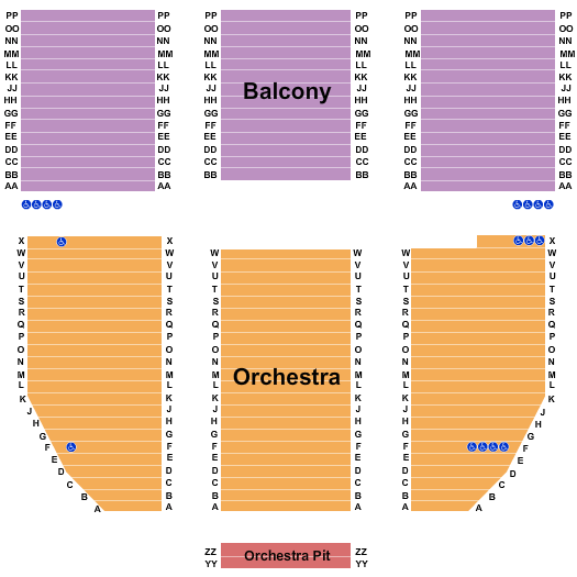 Lutcher Theater for the Performing Arts End Stage Seating Chart