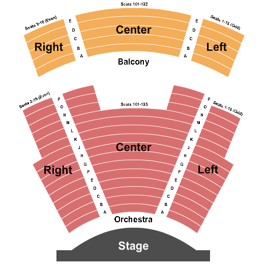Gerald W. Lynch Theater End Stage Seating Chart