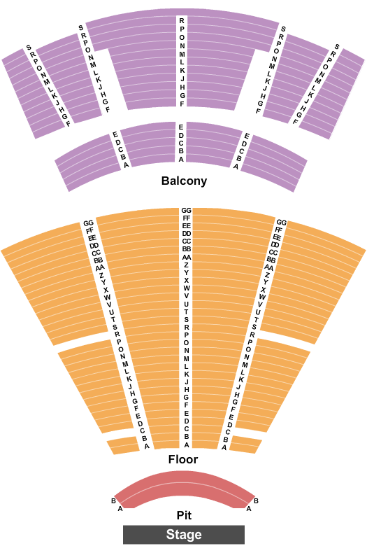 Lynn Memorial Auditorium - End Stage Seating Chart | Cheapo Ticketing