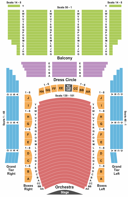 Modell Lyric Seating Chart Baltimore