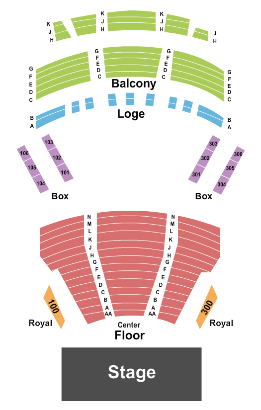 Lyric Theater Seating Chart