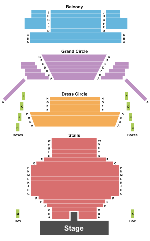 Lyric Theatre Shaftesbury Seating Map