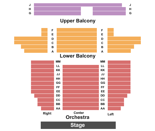 Lyric Theater Seating Chart