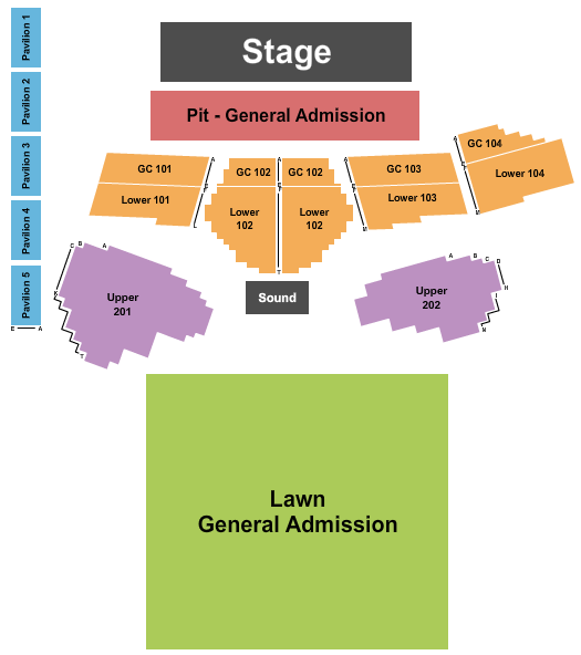 Keybank Pavilion Virtual Seating Chart Matttroy