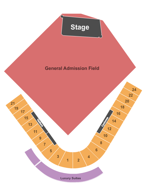 Maimonides Park Concert GA Seating Chart