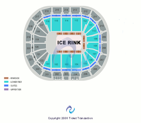 AO Arena Ice Show Seating Chart