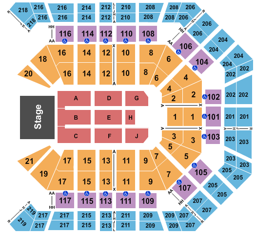 MGM Grand Garden Arena Seating Chart