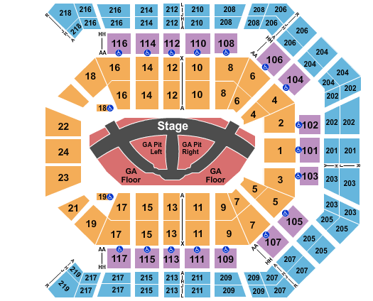MGM Grand Garden Arena Carrie Underwood Seating Chart