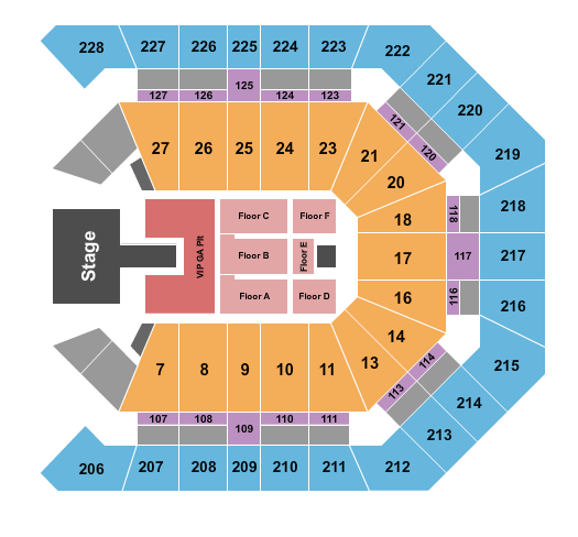 Cody Johnson MGM Grand Garden Arena Seating Chart