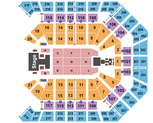 MGM Grand Garden Arena Demi Lovato Seating Chart