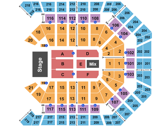 MGM Grand Garden Arena Endstage 2 Seating Chart