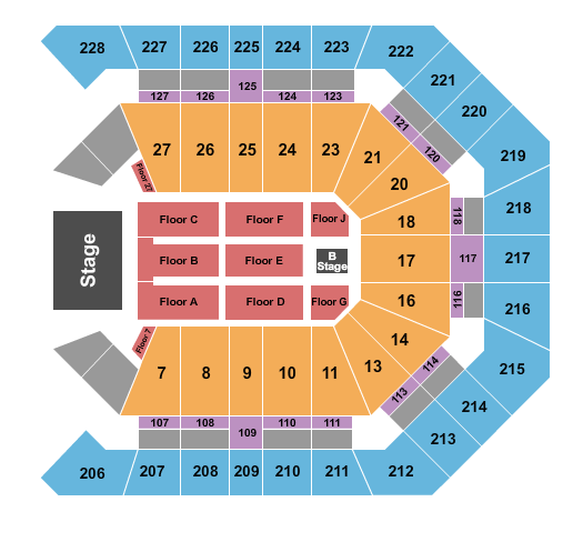 MGM Grand Garden Arena Endstage 3 Seating Chart