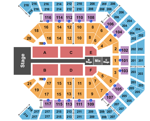 MGM Grand Garden Arena Fall Out Boy Seating Chart