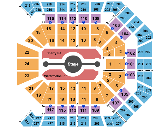 MGM Grand Garden Arena Harry Styles Seating Chart