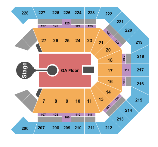 MGM Grand Garden Arena Kid Cudi Seating Chart
