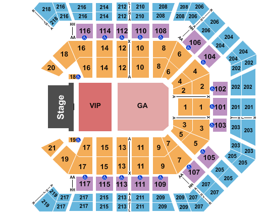 MGM Grand Garden Arena Misfits Seating Chart