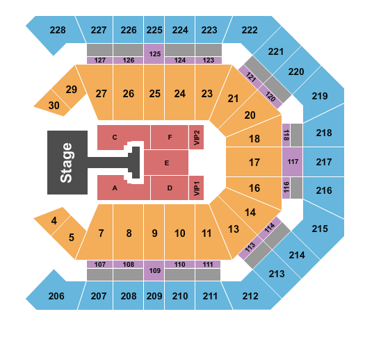 MGM Grand Garden Arena Nine Inch Nails Seating Chart