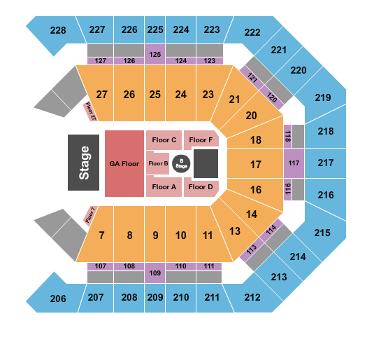 MGM Grand Garden Arena Tyler Childers Seating Chart