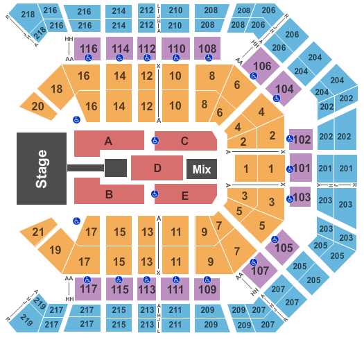 MGM Grand Garden Arena Aerosmith Seating Chart