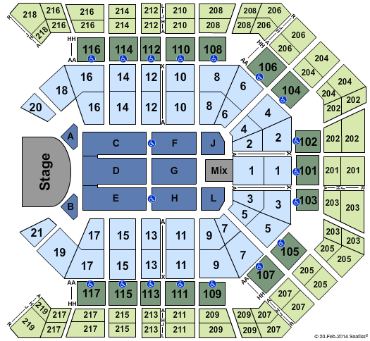 MGM Grand Garden Arena Billy Joel Seating Chart