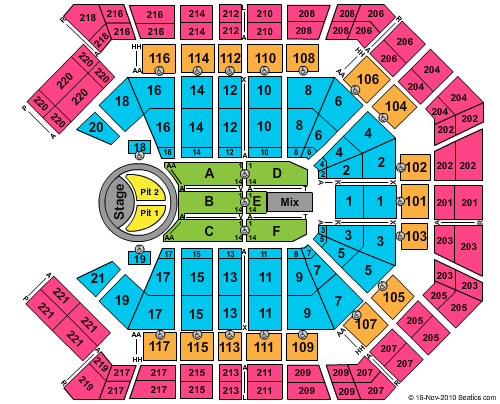 MGM Grand Garden Arena Bon Jovi Seating Chart