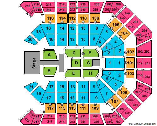 MGM Grand Garden Arena Britney Spears Seating Chart