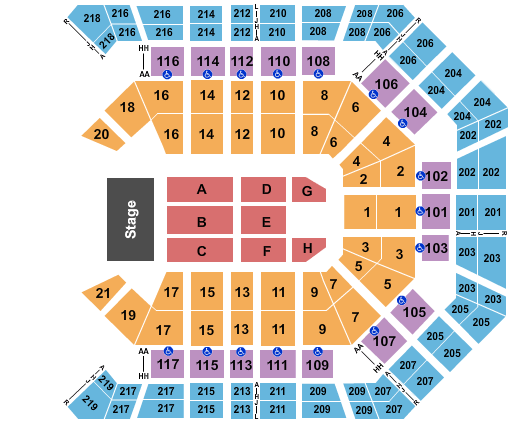 MGM Grand Garden Arena Chris Young Seating Chart