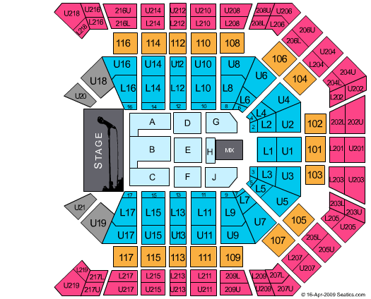 MGM Grand Garden Arena Eric Clapton Seating Chart