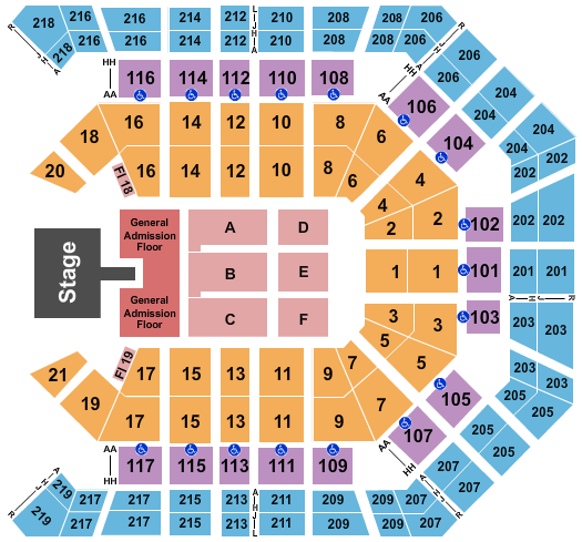 MGM Grand Garden Arena Cody Johnson Seating Chart