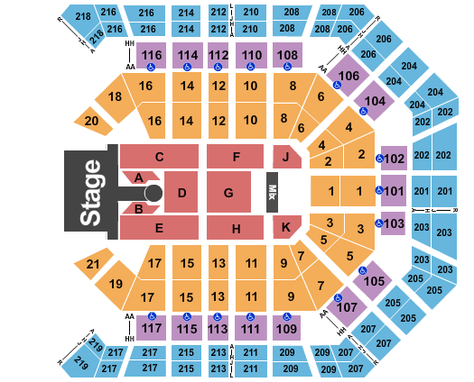MGM Grand Garden Arena Dave Chappelle Seating Chart