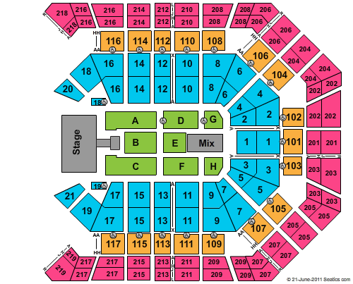 MGM Grand Garden Arena Def Leppard Seating Chart