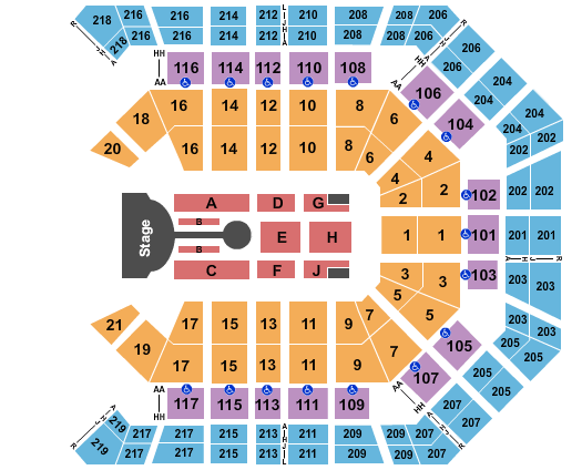 MGM Grand Garden Arena Hugh Jackman Seating Chart