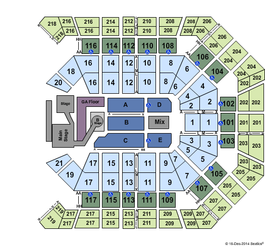MGM Grand Garden Arena Iggy Azalea Seating Chart