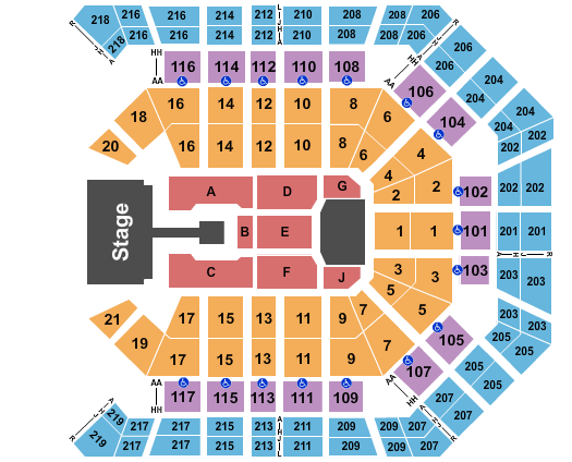 MGM Grand Garden Arena Joker Xue Seating Chart