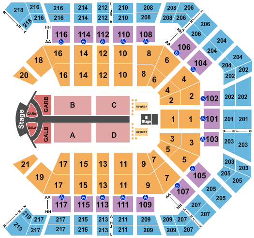 MGM Grand Garden Arena Jonas Brothers Seating Chart