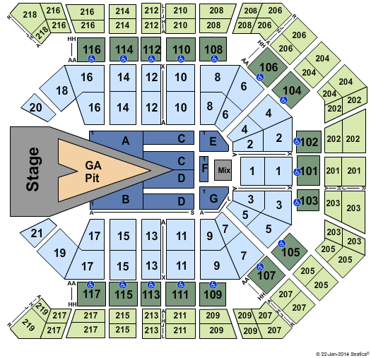 MGM Grand Garden Arena Katy Perry Seating Chart