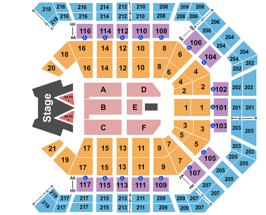 MGM Grand Garden Arena Maluma Seating Chart