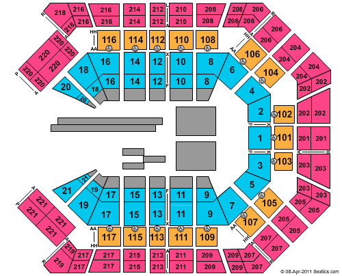 MGM Grand Garden Arena Nitro Circus Live Seating Chart
