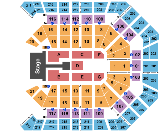 MGM Grand Garden Arena Shakira Seating Chart