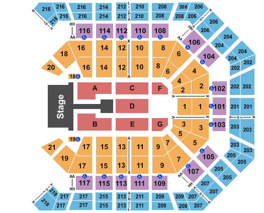MGM Grand Garden Arena Shania Twain Seating Chart