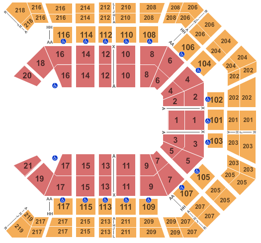 MGM Grand Garden Arena Supercross Seating Chart