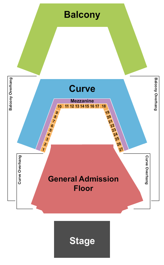 MGM Music Hall at Fenway Park Endstage GA Floor 3 Seating Chart