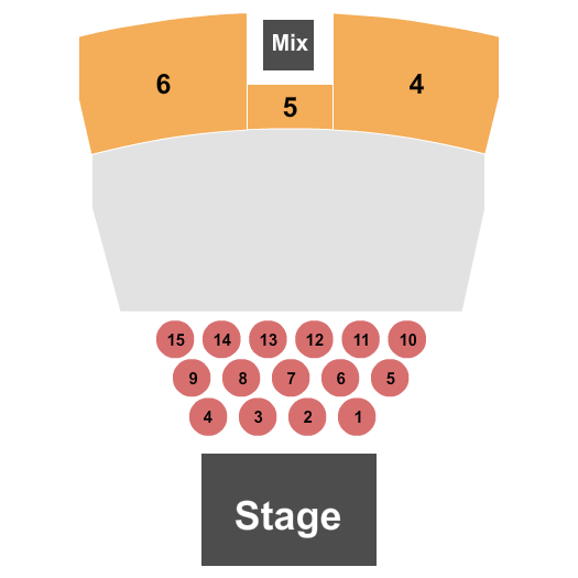 MGM Northfield Park - Center Stage Endstage Tables 2 Seating Chart