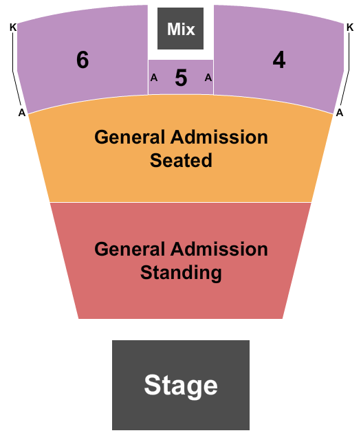 MGM Northfield Park - Center Stage GA Seat/GA Stand Seating Chart