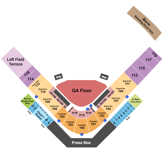 Keesler Federal Park Concert Seating Chart