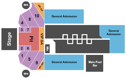 M Resort Spa Casino Endstage-3 Seating Chart