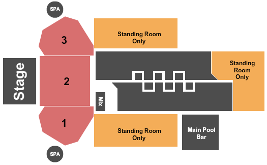 M Resort Spa Casino Endstage 4 Seating Chart